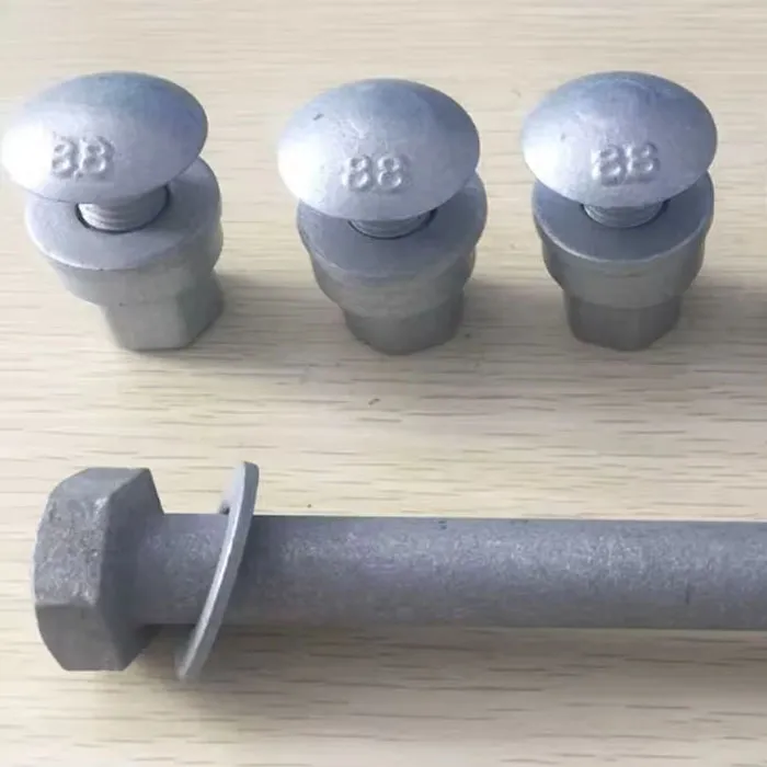 Guardrail Spline Bolts Hot Dip Galvanized Round Head Class 8.8 Passenger Car Bolts High Strength Highway Guardrail Bolts And Nuts
