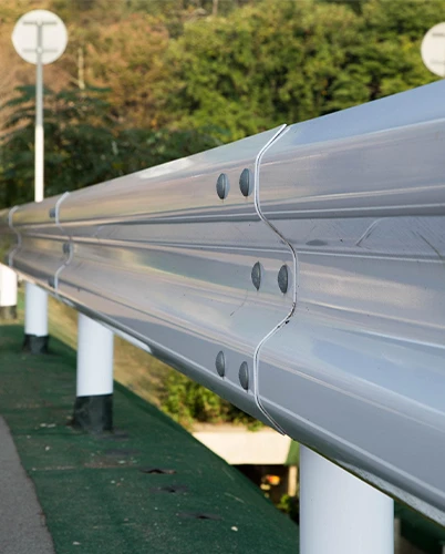 Highway Guardrail Column