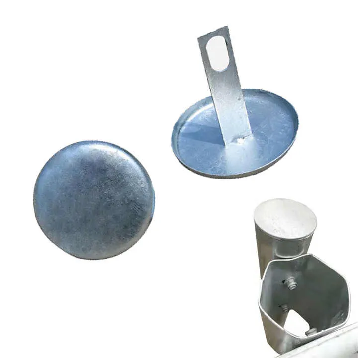 High Quality Highway Guardrail Round Post Cap Silver 140*150mm Hot Dipped Galvanized Q235 Steel Circular Post Cap For Guardrails