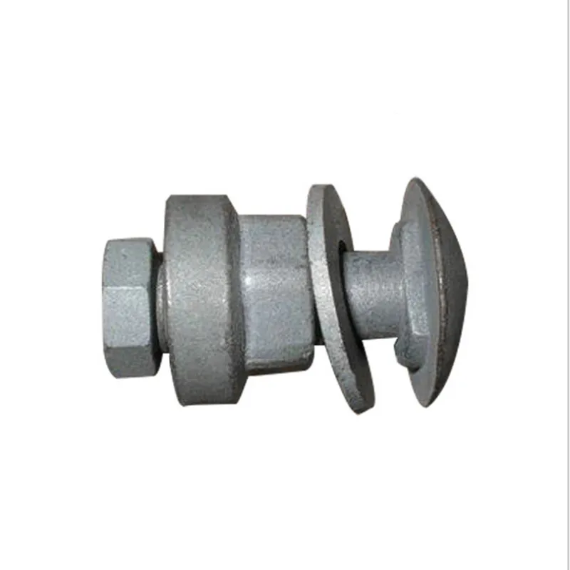 Guardrail Spline Bolts Hot Dip Galvanized Round Head Class 8.8 Passenger Car Bolts High Strength Highway Guardrail Bolts And Nuts